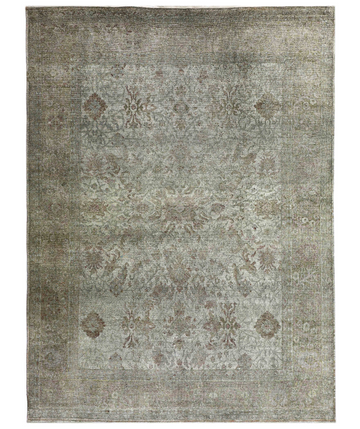 Transitional Silk Grey Handknotted Rug