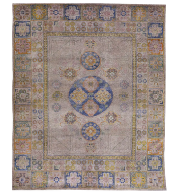 Traditional Wool Pink Handknotted Rug