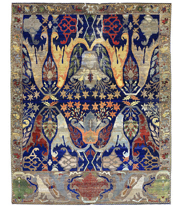 Traditional Wool Blue Handknotted Rug