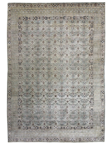 Transitional Silk Grey Handknotted Rug
