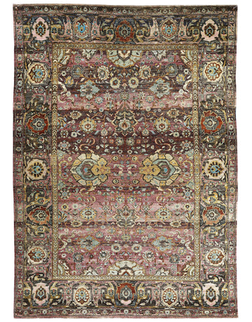 Traditional Wool Pink Handknotted Rug