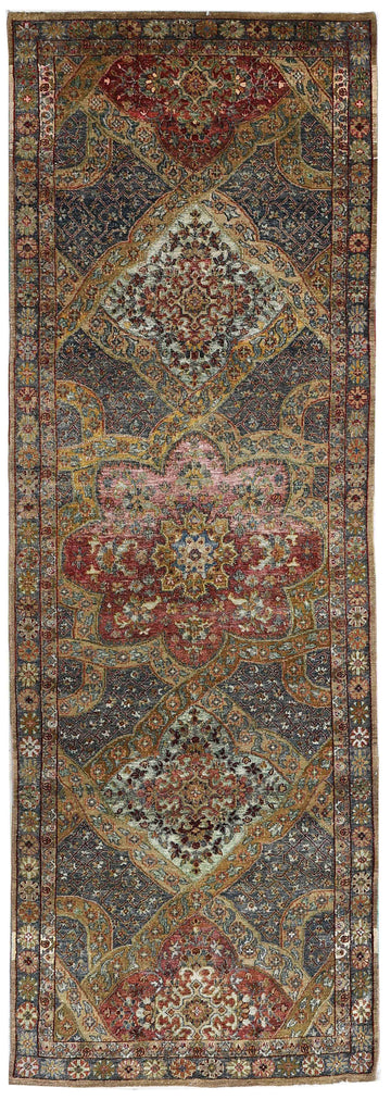 Transitional Silk & Wool Purple Handknotted Rug