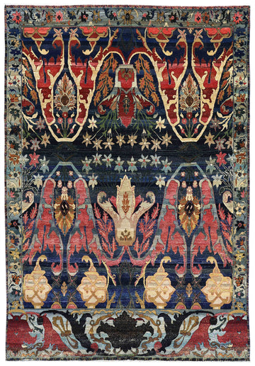 Traditional Wool Pink Handknotted Rug