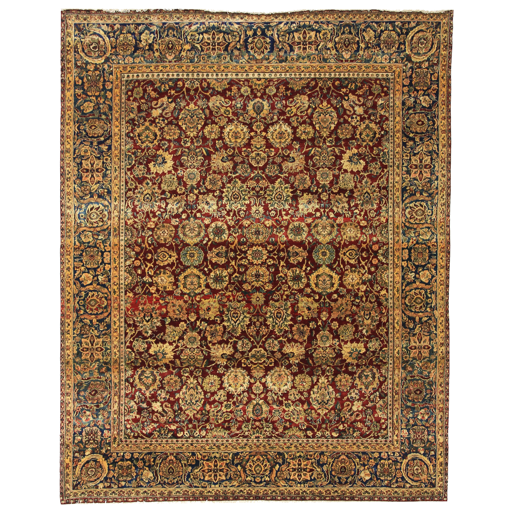 Traditional Wool Red Handknotted Rug