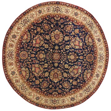 Traditional Wool Blue Handknotted Rug