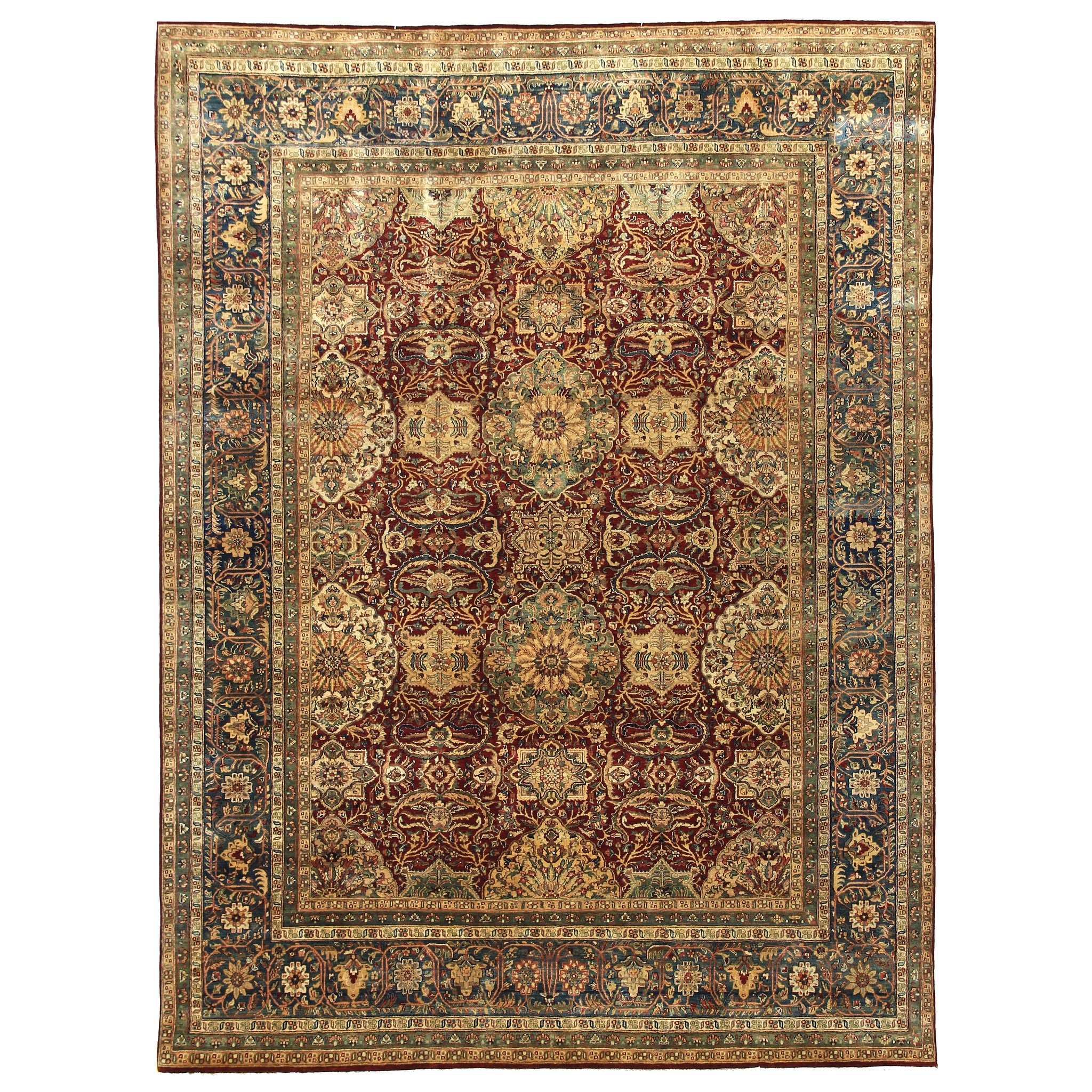 Traditional Wool Red Handknotted Rug