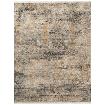 Modern Wool & Silk Grey Handknotted Rug