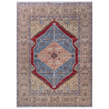 Traditional Wool Cream Handknotted Rug