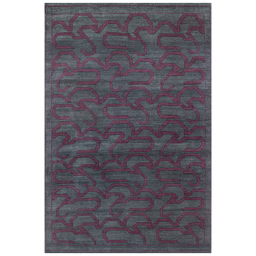 Traditional Wool Grey Handknotted Rug