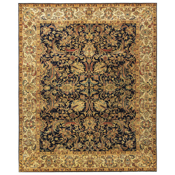 Traditional Wool Blue Handknotted Rug