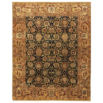 Traditional Wool Blue Handknotted Rug