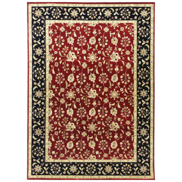 Traditional Wool Red Handknotted Rug