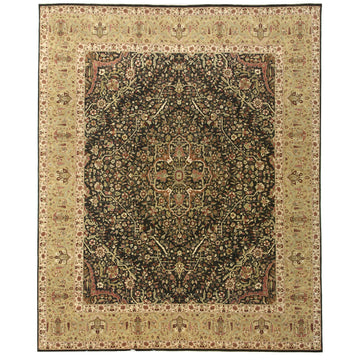 Traditional Wool Blue Handknotted Rug