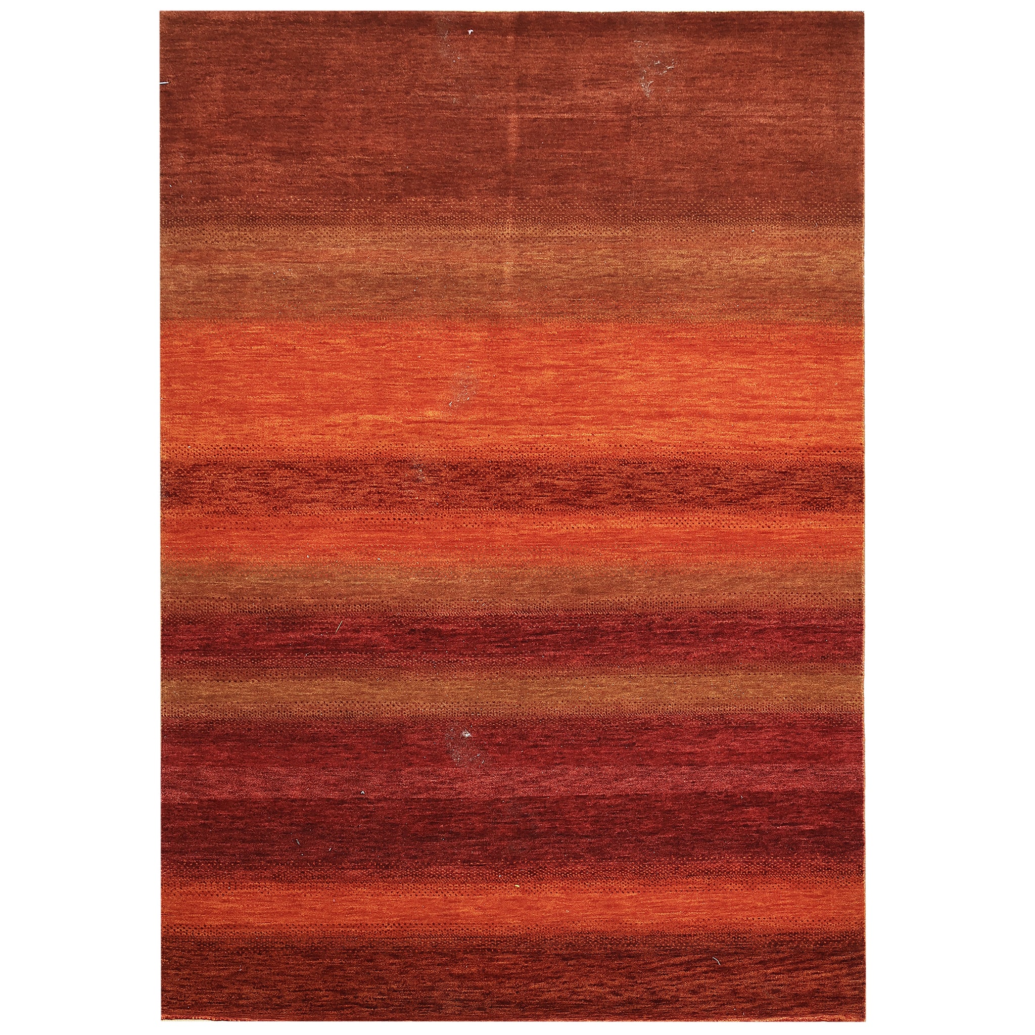 Modern Wool Red Handknotted Rug