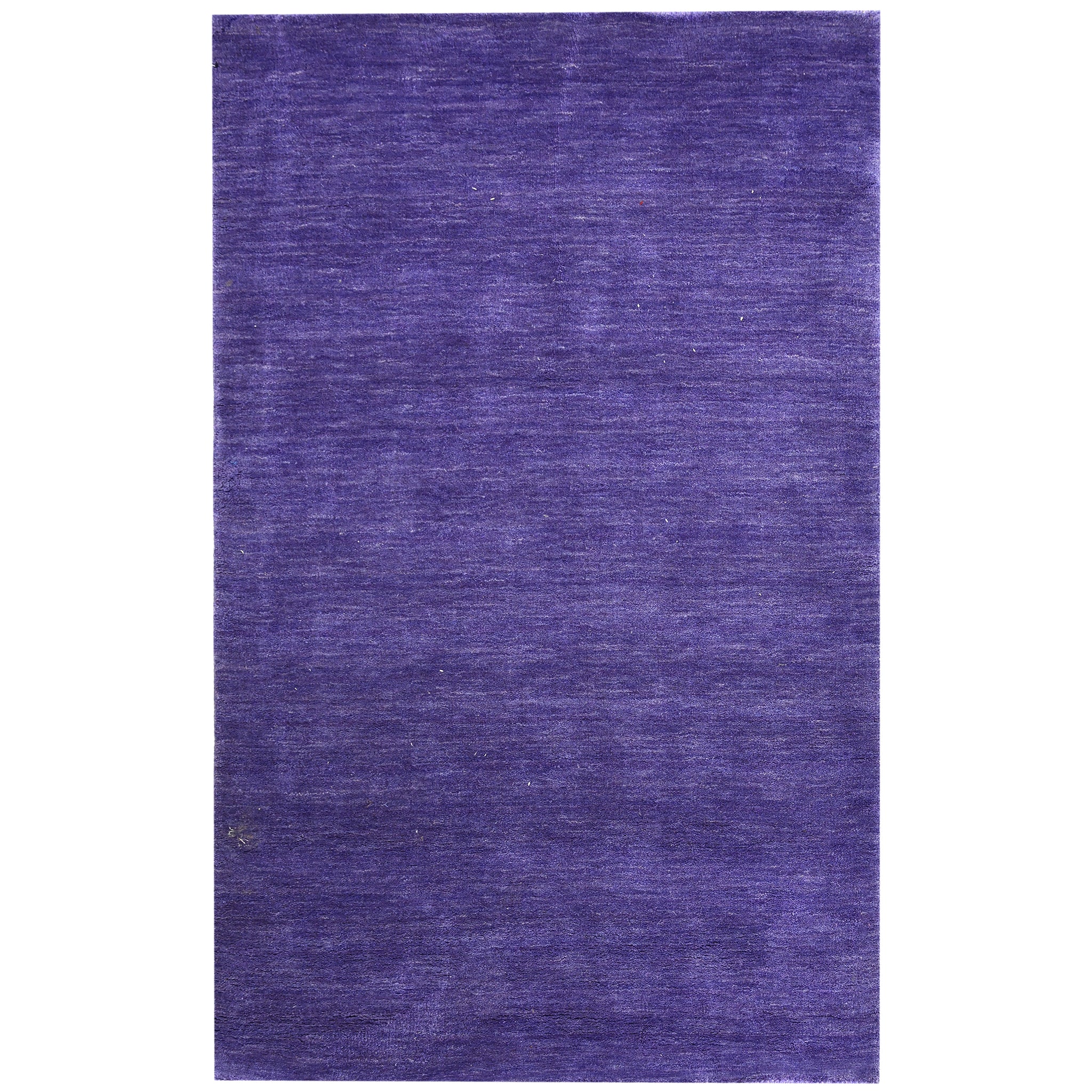 Modern Wool Purple Handknotted Rug