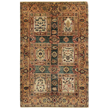 Traditional Wool Cream Handknotted Rug