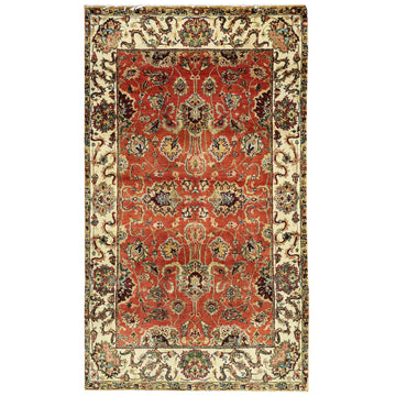 Traditional Wool Red Handknotted Rug