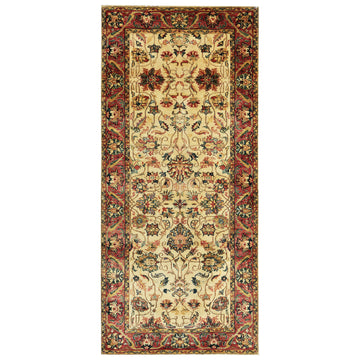 Traditional Wool Beige Handknotted Rug