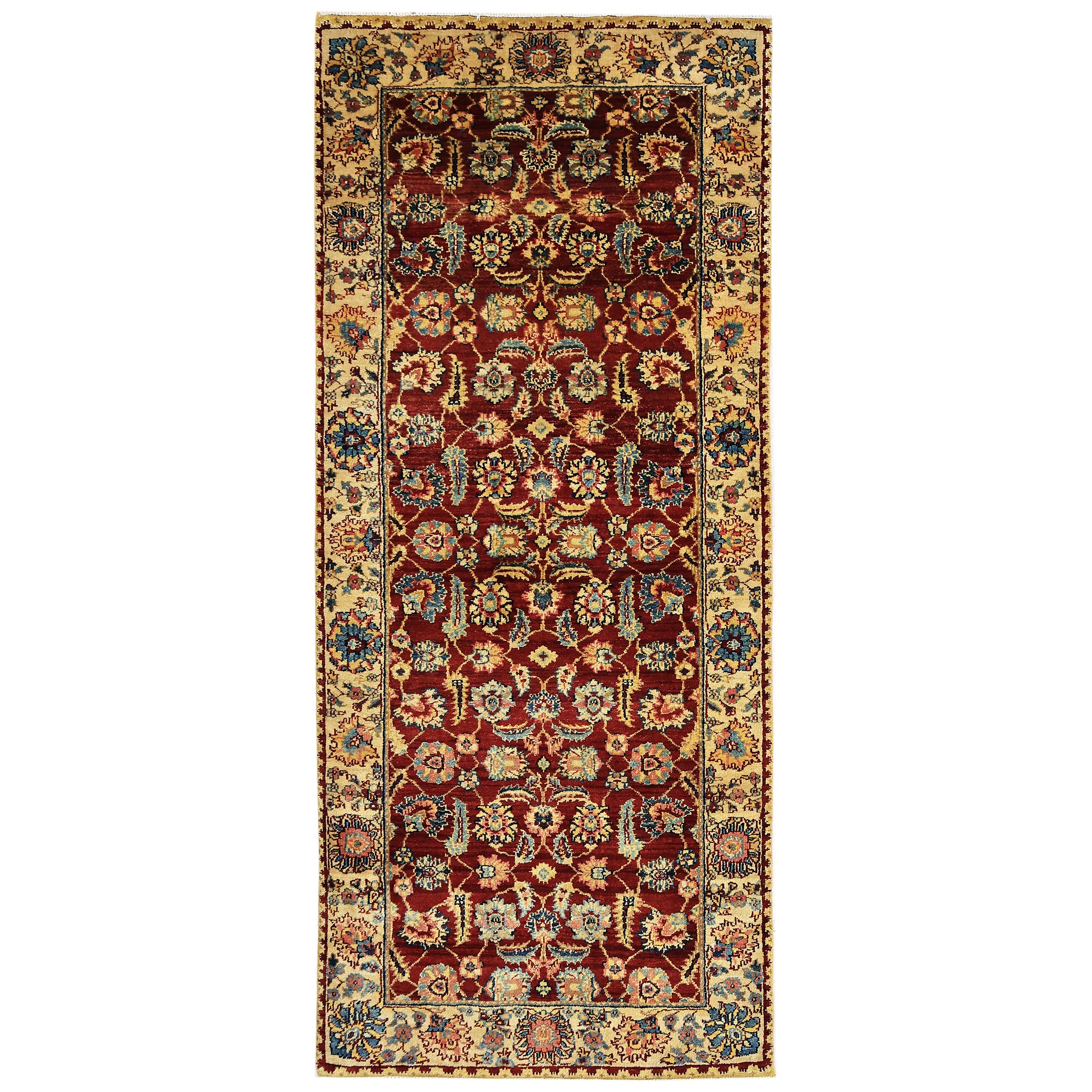 Traditional Wool Red Handknotted Rug