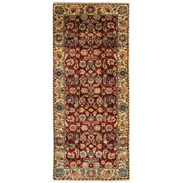 Traditional Wool Red Handknotted Rug