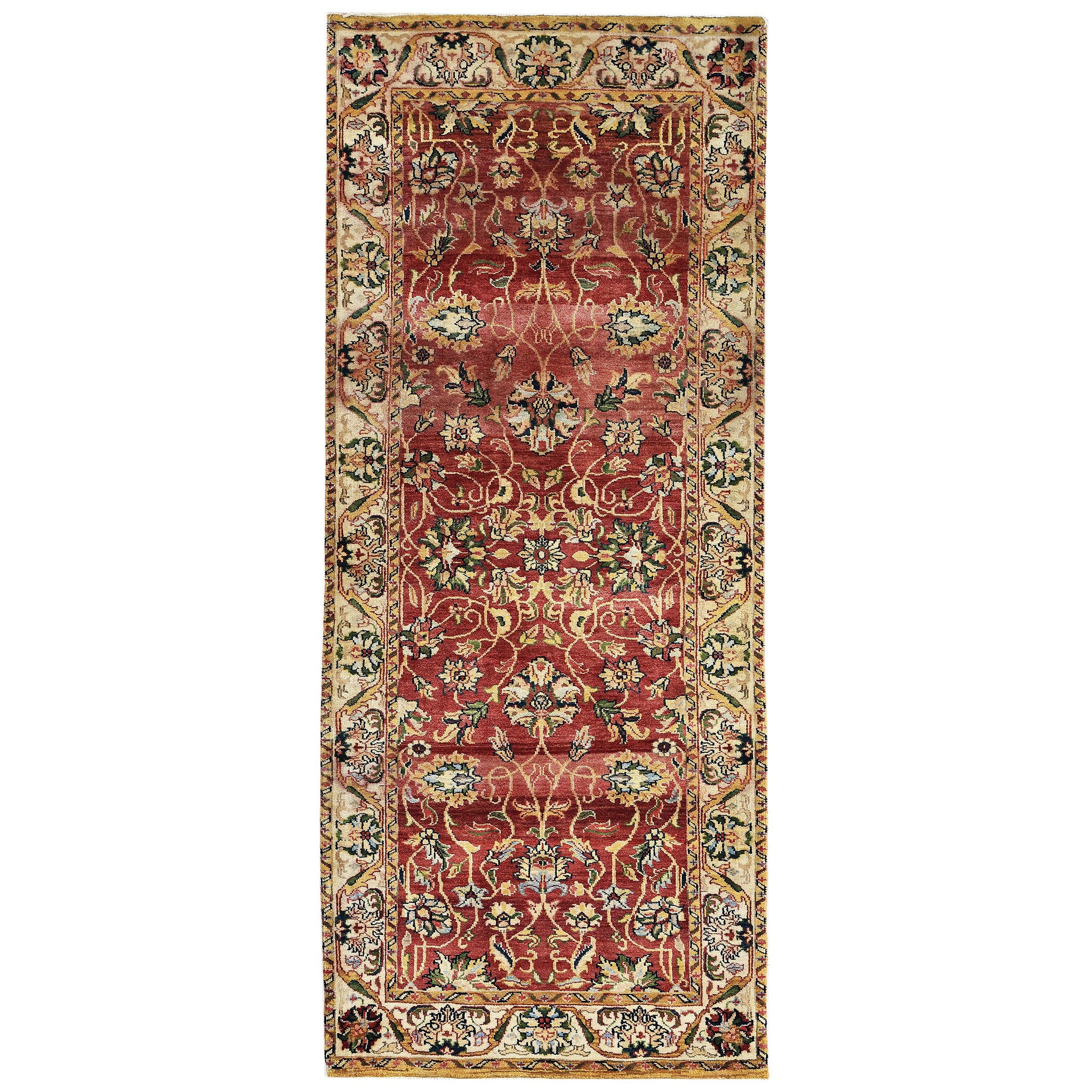 Traditional Wool Red Handknotted Rug