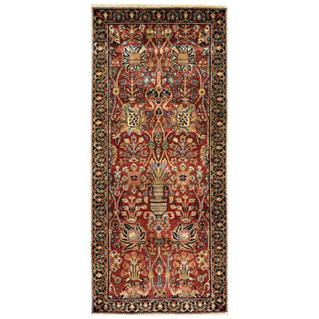 Traditional Wool Red Handknotted Rug