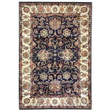 Traditional Wool Blue Handknotted Rug