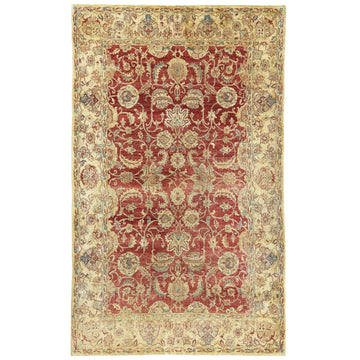 Traditional Wool Red Handknotted Rug