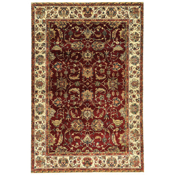 Traditional Wool Red Handknotted Rug