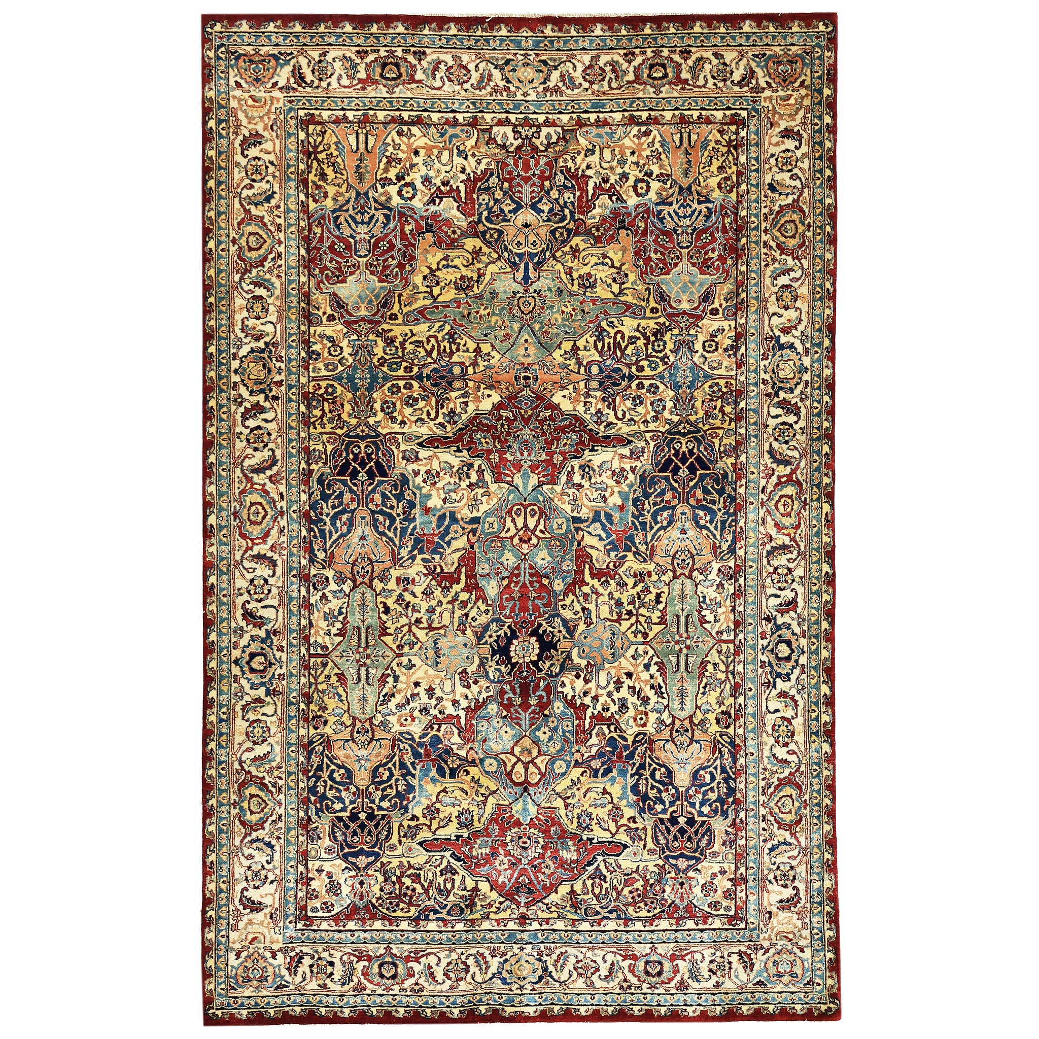 Traditional Wool Red Handknotted Rug