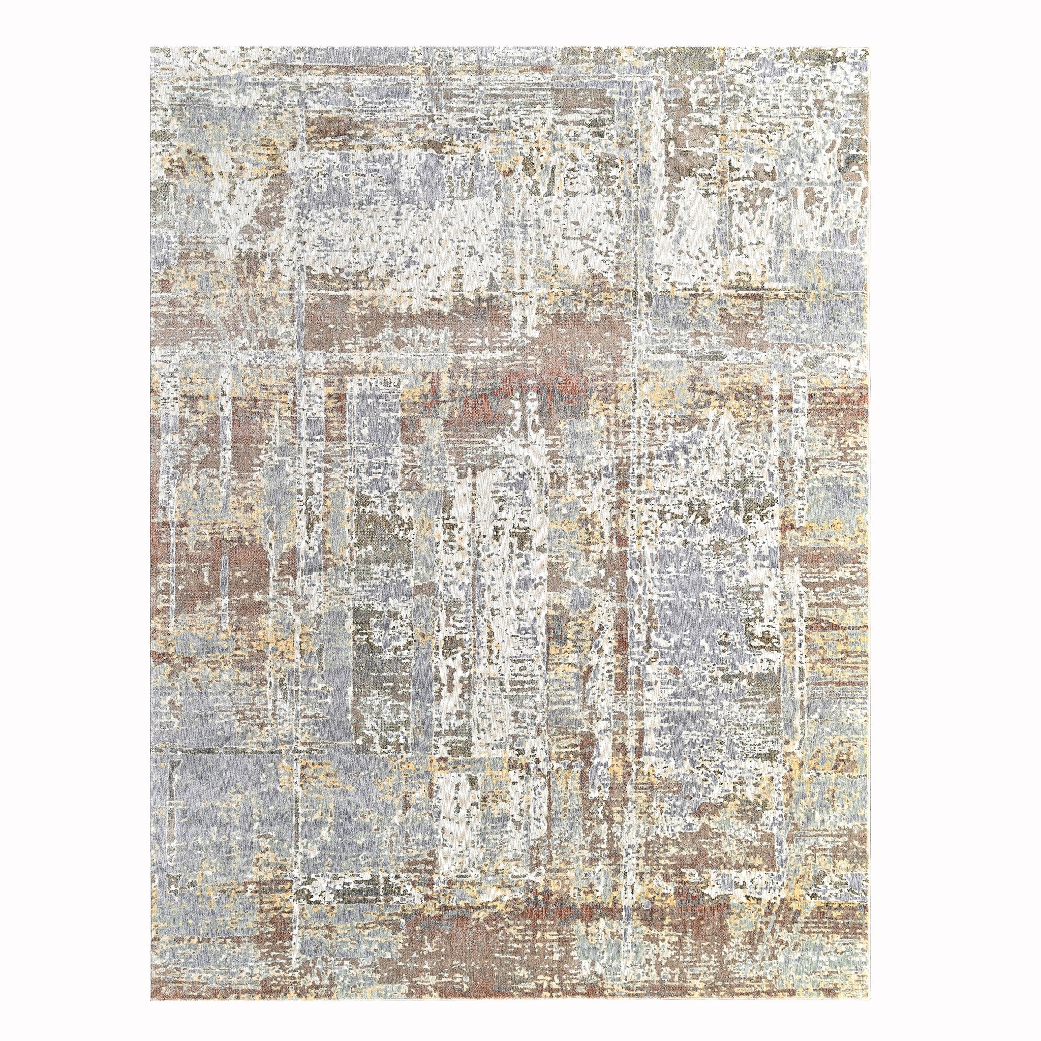 Pastel Modern Blue Power Loom Rug