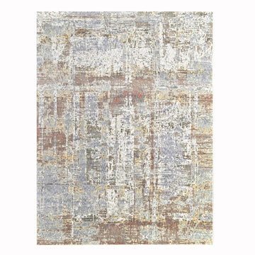Pastel Modern Blue Power Loom Rug