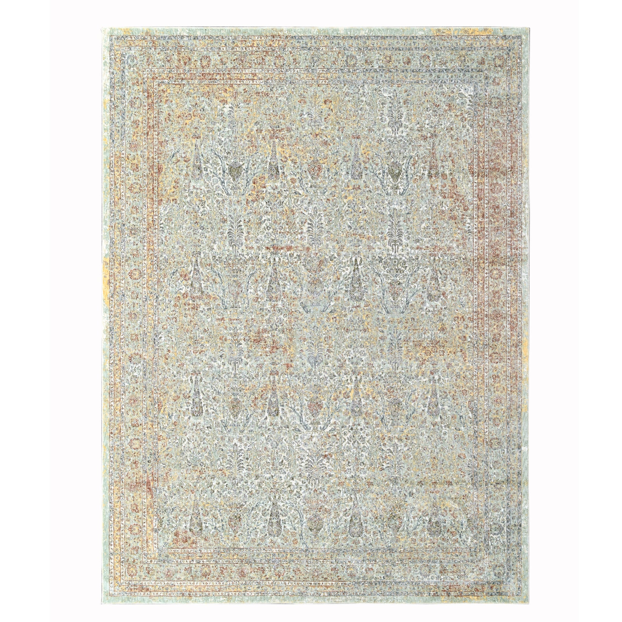 Pastel Modern Aqua Power Loom Rug