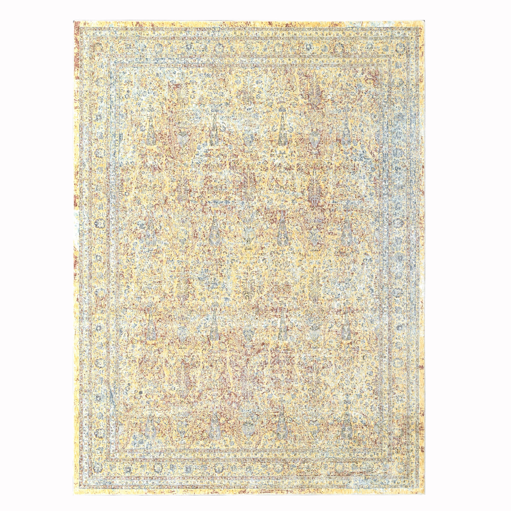 Pastel Modern Gold Power Loom Rug