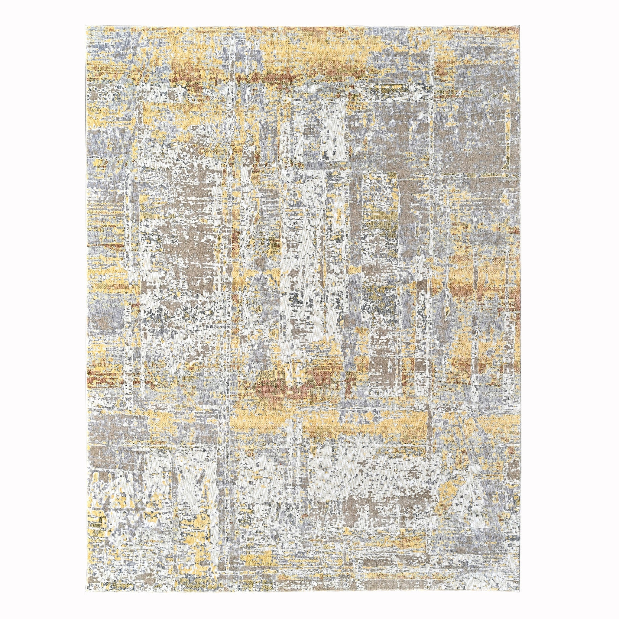 Pastel Modern Gold Power Loom Rug