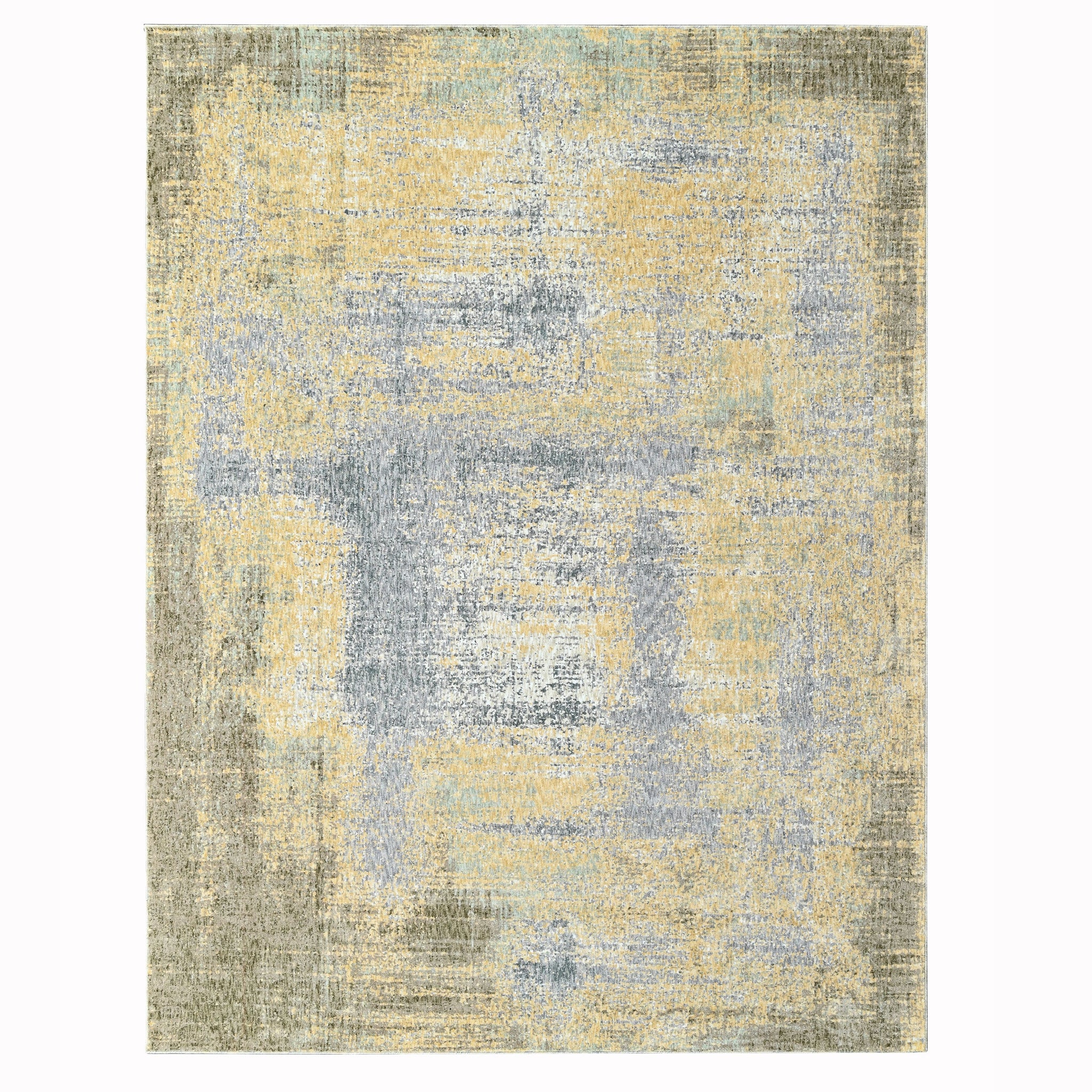 Pastel Modern Gold Power Loom Rug