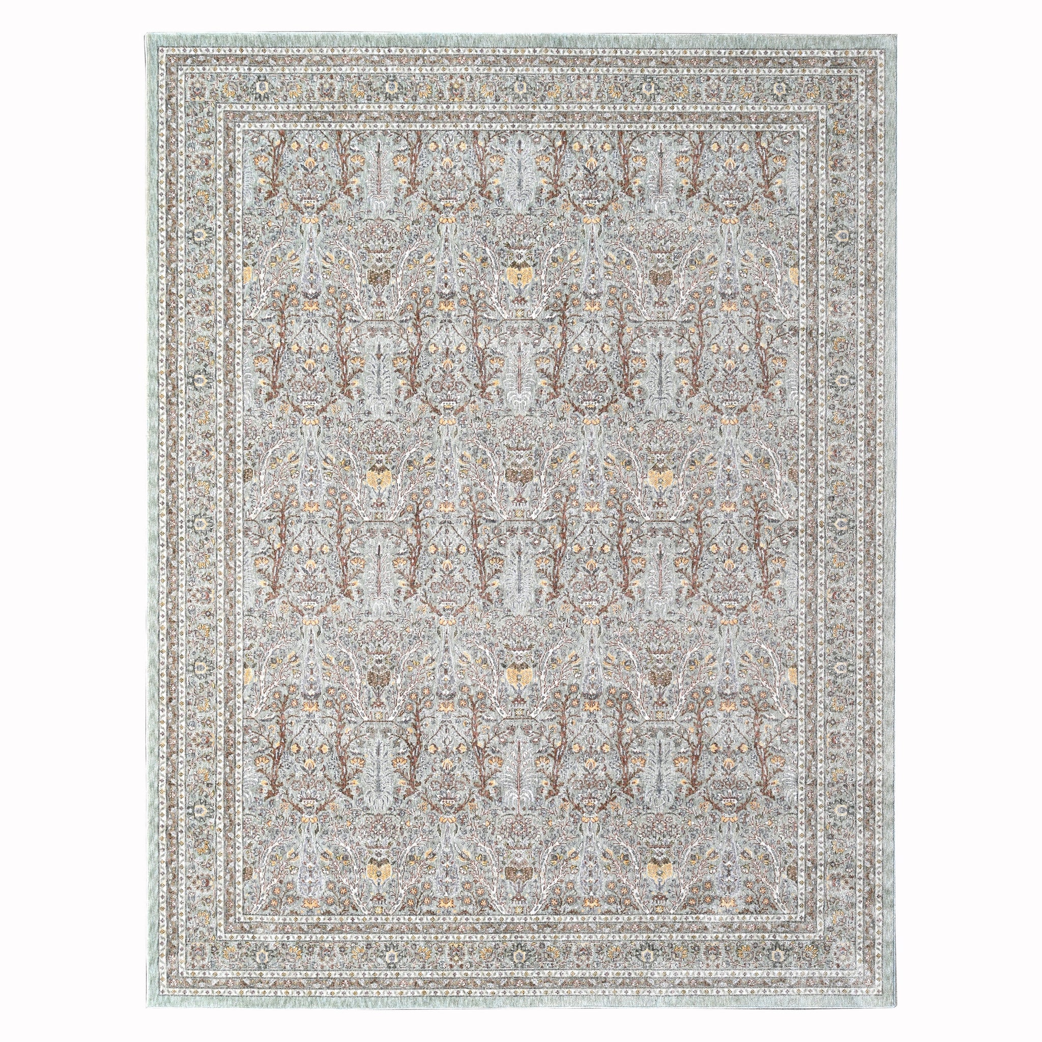 Pastel Modern Aqua Power Loom Rug