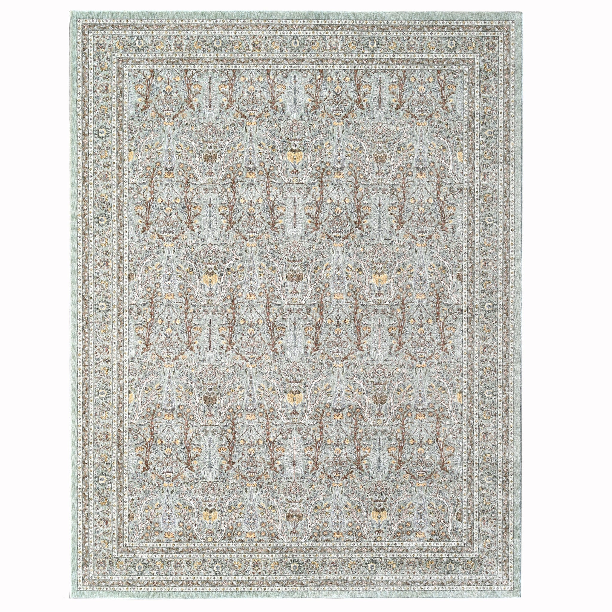 Pastel Modern Aqua Power Loom Rug