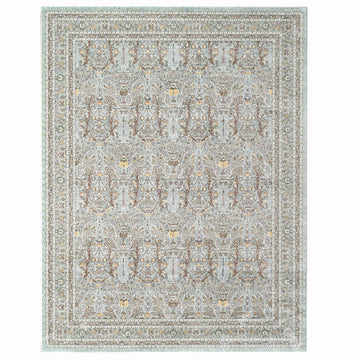 Pastel Modern Aqua Power Loom Rug