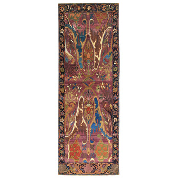 Transitional Wool Pink Hand knotted Rug