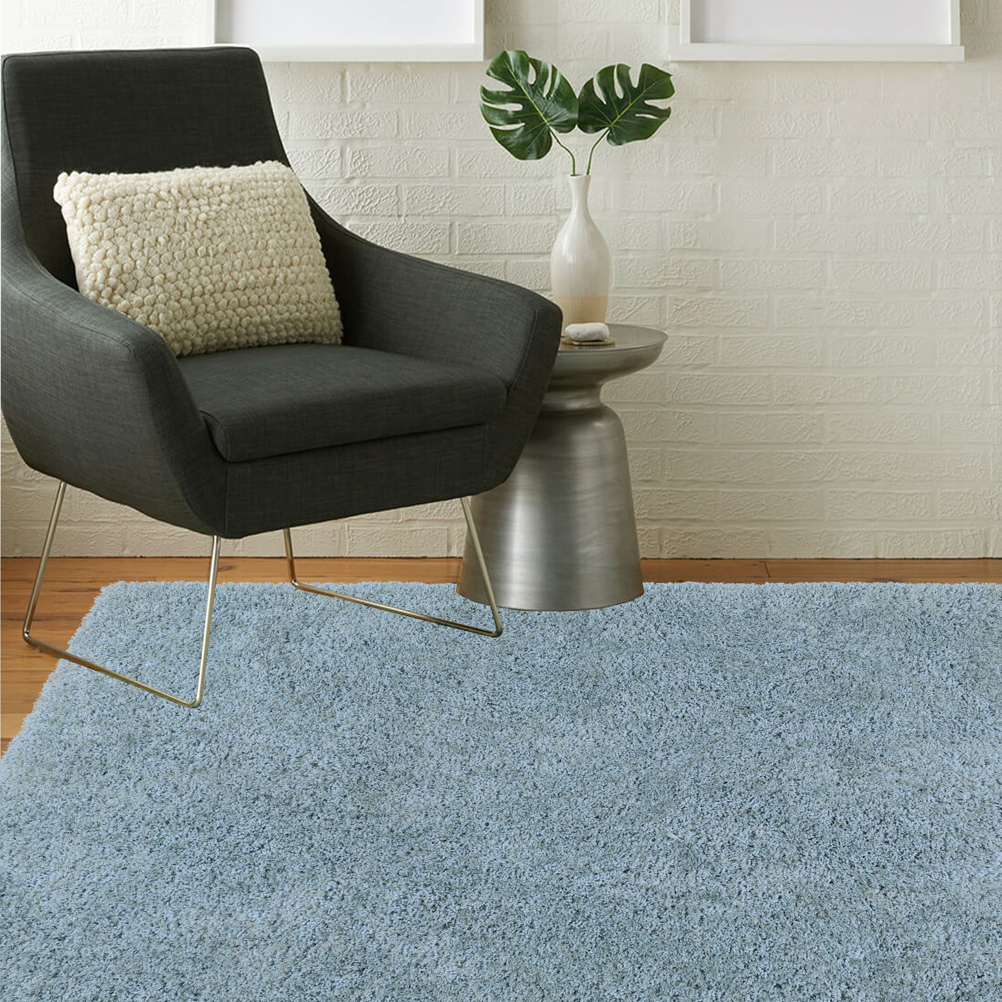 Echo Hand Tufted Rug - Light Blue