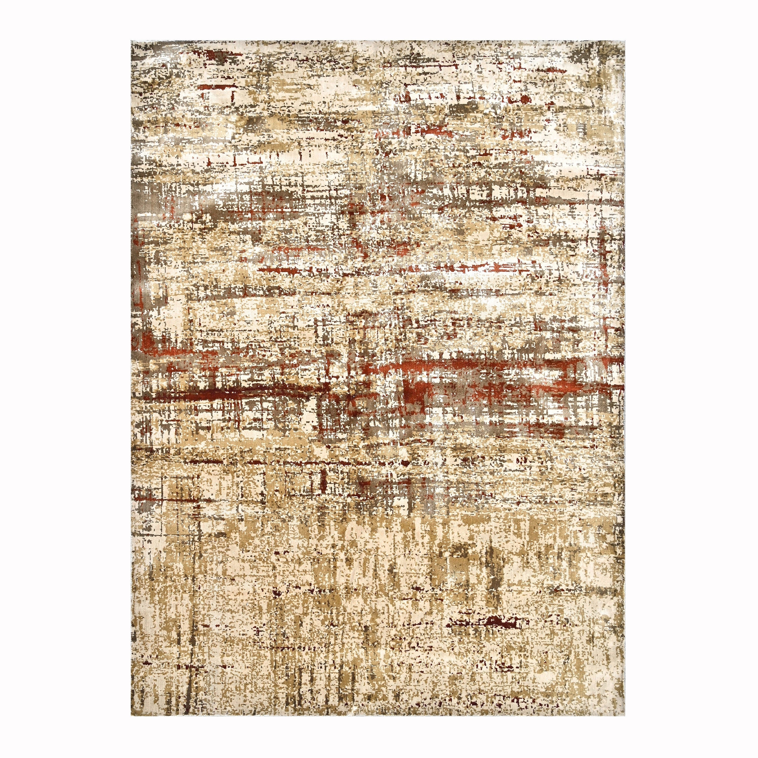 Milano Modern Rust Power Loom Rug