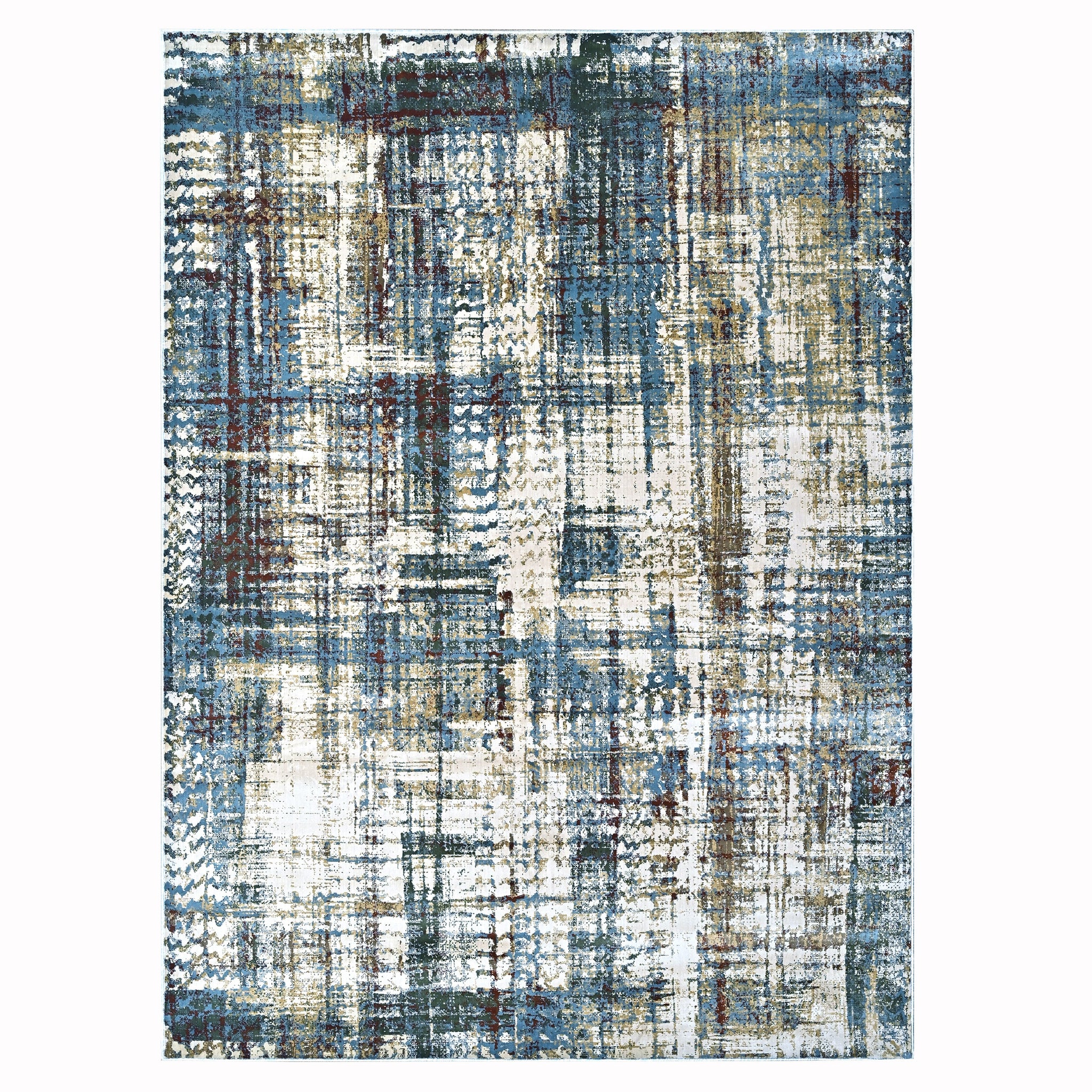 Milano Modern Light Blue Power Loom Rug