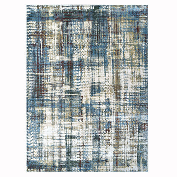 Milano Modern Light Blue Power Loom Rug