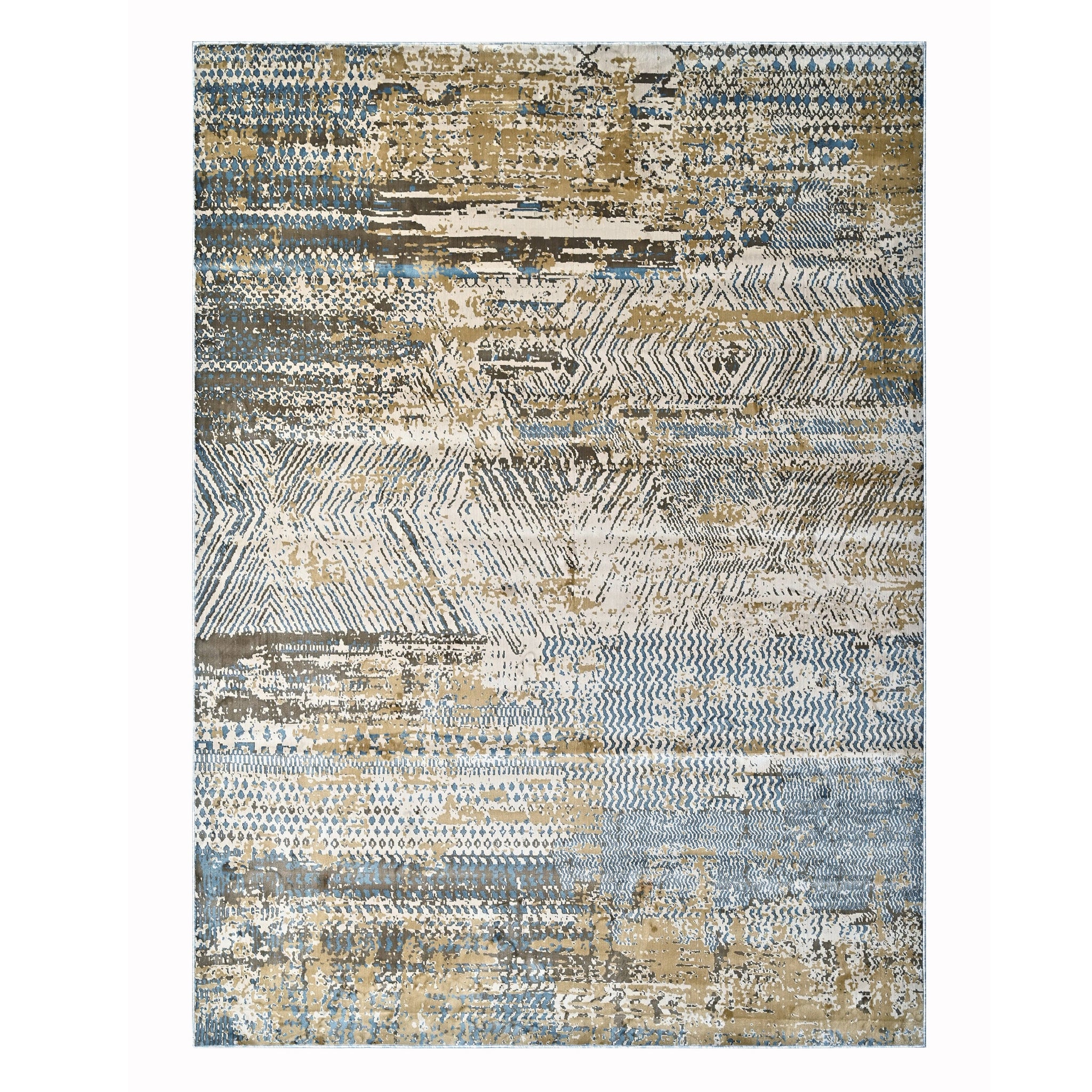 Milano Modern Light Blue Power Loom Rug