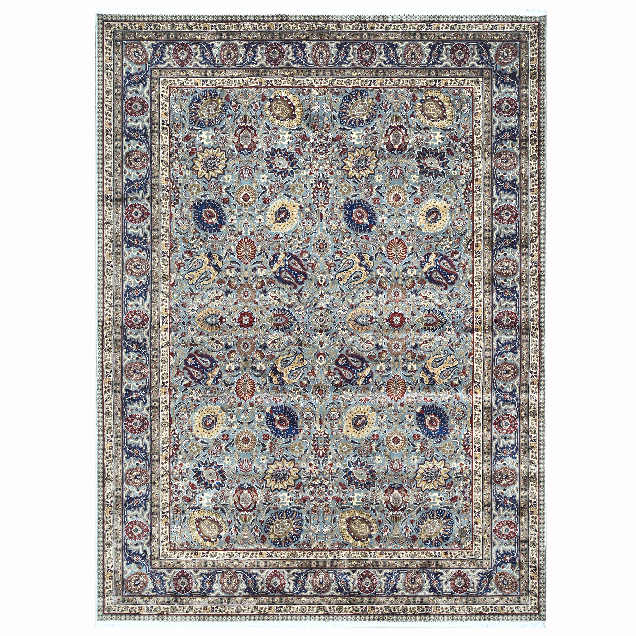 Mogul Modern Light Blue Power Loom Rug