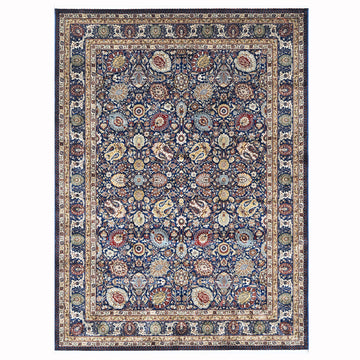 Mogul Modern Navy Power Loom Rug