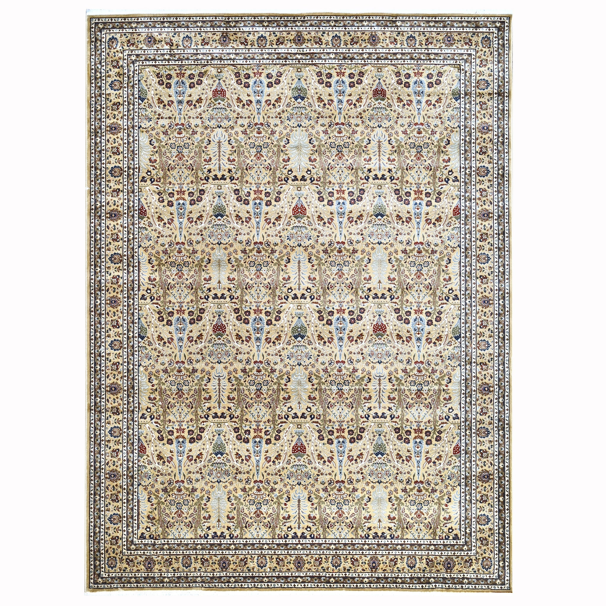 Mogul Modern Camel Power Loom Rug