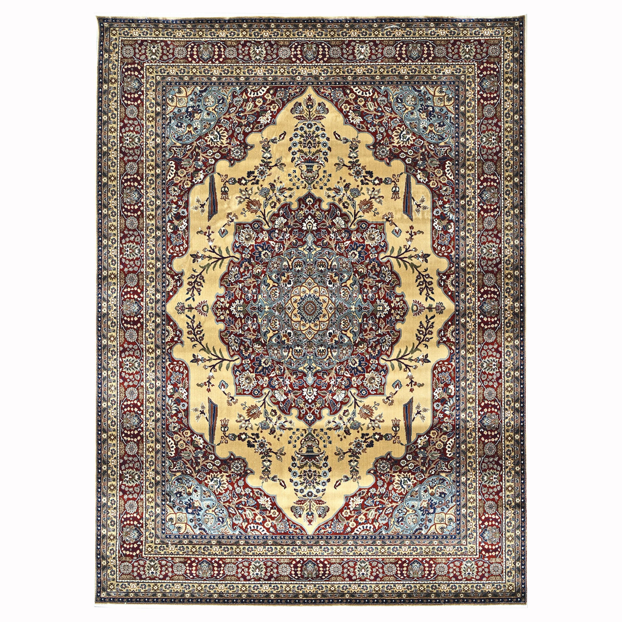 Mogul Modern Beige Power Loom Rug