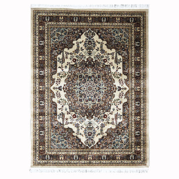 Mogul Modern Brown Power Loom Rug